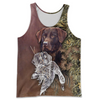 PL435 DOG HUNTER 3D ALL OVER PRINTED SHIRTS