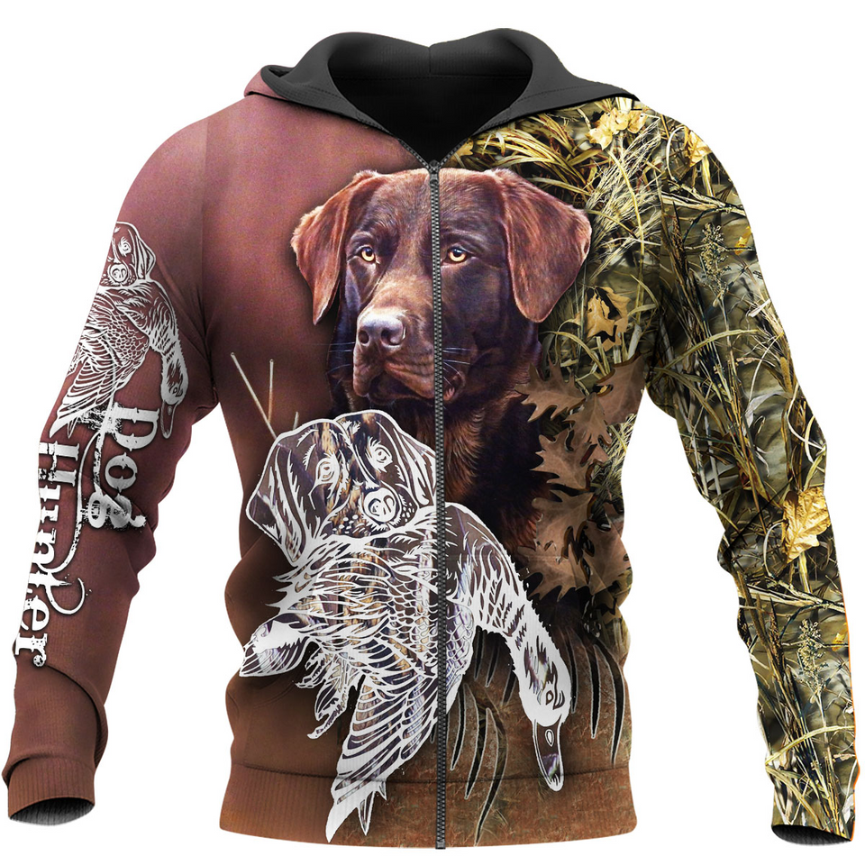 PL435 DOG HUNTER 3D ALL OVER PRINTED SHIRTS