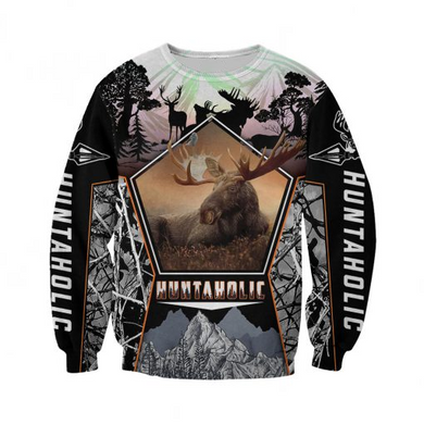 PL454 HUNTAHOLIC 3D ALL OVER PRINTED SHIRTS FOR MEN AND WOMEN