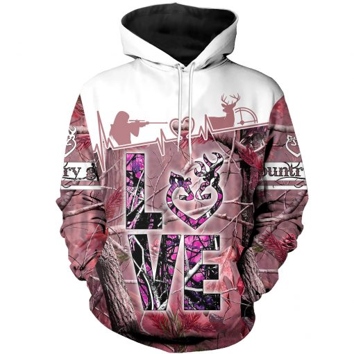 PL455 LOVE COUNTRY GIRL 3D ALL OVER PRINTED SHIRTS