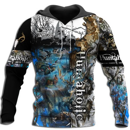 PL456 HUNTAHOLIC CAMO 3D ALL OVER PRINTED SHIRTS FOR MEN AND WOMEN ANNC