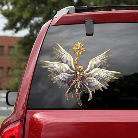 [sk0292-snf-ptd] Warrior car sticker lover - Camellia Print