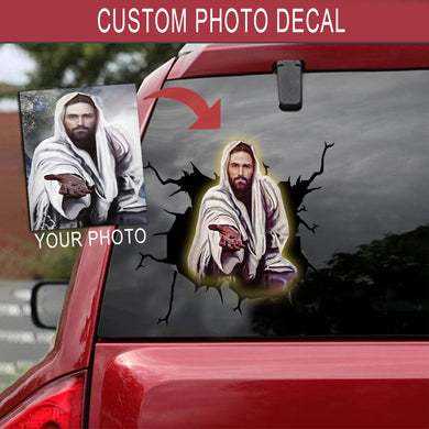 [psl-snf-ptd]-personalized-your-photo-crack-car-sticker-lover