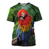 3D Printed Parrot Hoodie T-shirt DT040503