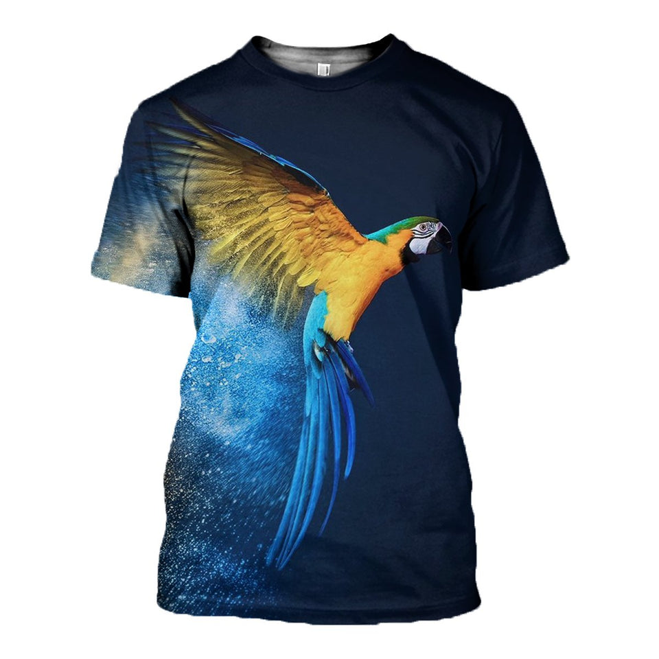 3D Printed Parrot Hoodie T-shirt DT040504