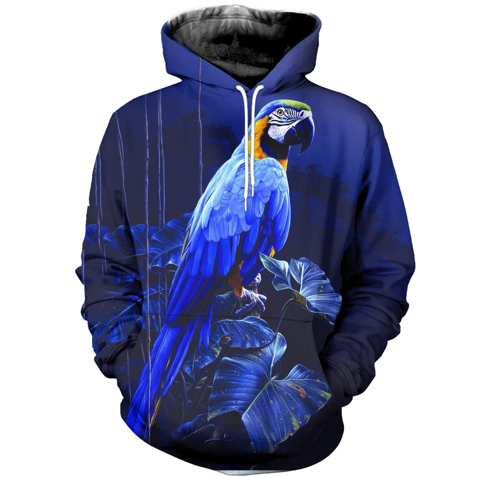3D Printed Parrot Hoodie T-shirt DT040505