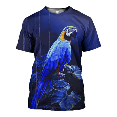 3D Printed Parrot Hoodie T-shirt DT040505