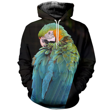 3D Printed Parrot Hoodie T-shirt DT040507