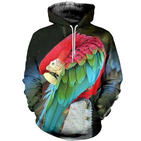 3D Printed Parrot Hoodie T-shirt DT040509