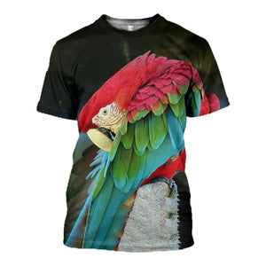3D Printed Parrot Hoodie T-shirt DT040509
