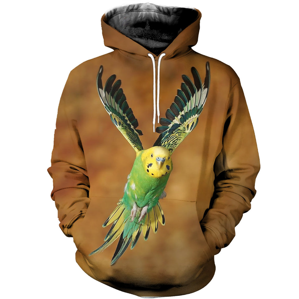3D Printed Parrot Hoodie T-shirt DT040510