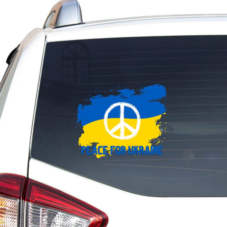 Peace For Ukraine Love Ukraine Peace Ukraine Peace Not War Peace Sticker Car Vinyl Decal Sticker