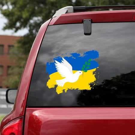 Peace In Ukraine Peace Dove Peace Not War Sticker Car Vinyl Decal Sticker