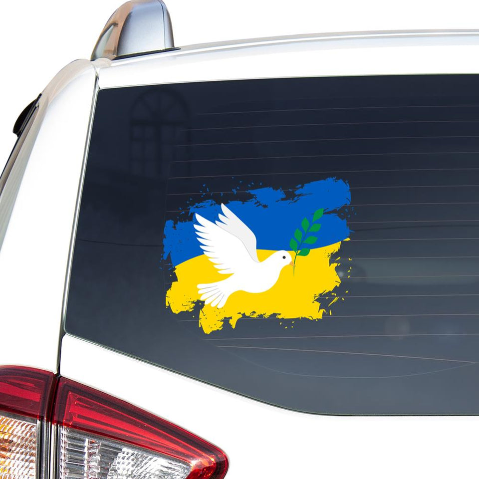 Peace In Ukraine Peace Dove Peace Not War Sticker Car Vinyl Decal Sticker