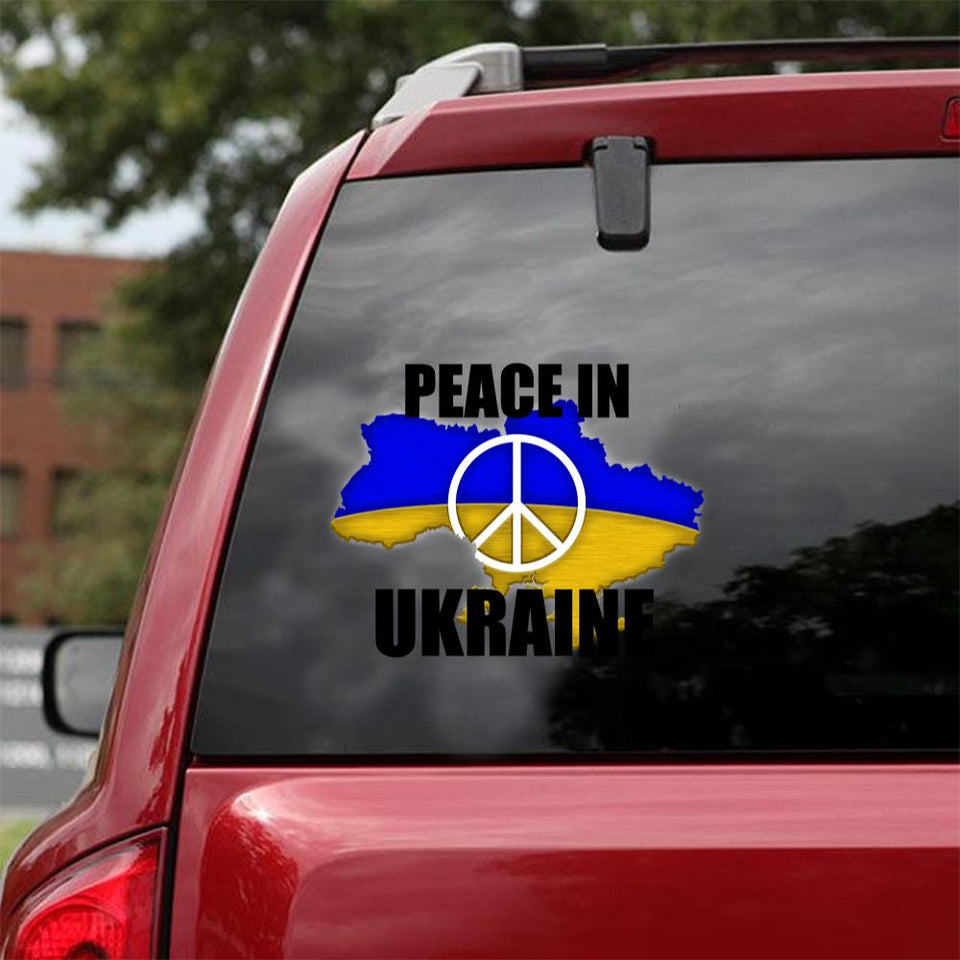 Peace In Ukraine Peace In Ukraine Sticker Car Vinyl Decal Sticker