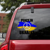 Peace In Ukraine Peace In Ukraine Sticker Car Vinyl Decal Sticker