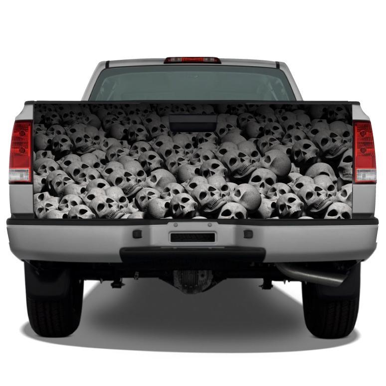 Pile Of Skulls Tailgate Wrap Sticker Tailgate Wrap Decals For Trucks