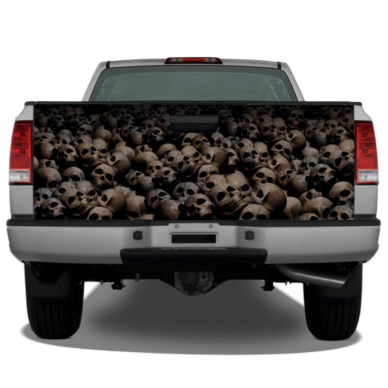 Pile Of Skulls Tailgate Wrap Tailgate Sticker Wrap Decals For Trucks