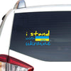Politics I Stand With Ukraine Solidarity No War Peace Love Ukraine Car Vinyl Decal Sticker