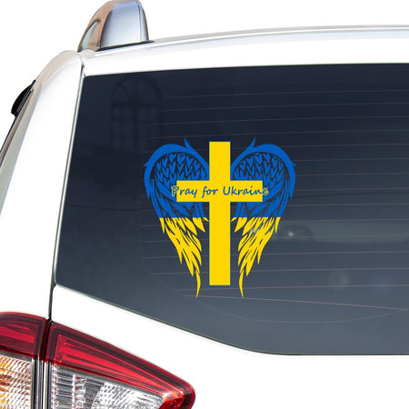 Pray For Ukraine Essential Car Vinyl Decal Sticker