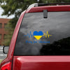 Pray For Ukraine heart Ukraine Car Vinyl Decal Sticker