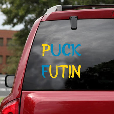 Puck Futin Funny Essential Car Vinyl Decal Sticker