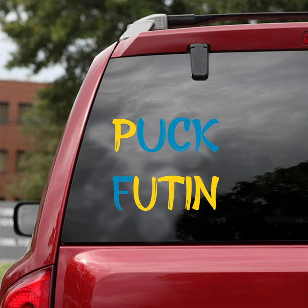 Puck Futin Funny Essential Car Vinyl Decal Sticker