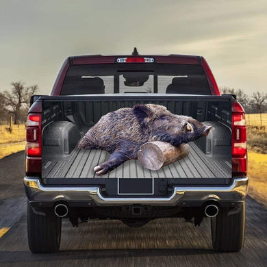 Wild Boar Graphic Art Tailgate Wrap Decal Tailgate Hunting Sticker For Trucks