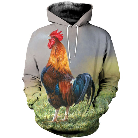 3D Printed Rooster Hoodie T-shirt DT30081999