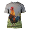 3D Printed Rooster Hoodie T-shirt DT30081999