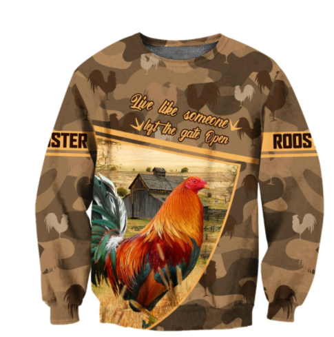 Premium Love Rooster All Over Printed Unisex 40