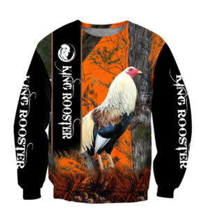 Love King Rooster All 3D Over Printed Unisex Hoodie 8