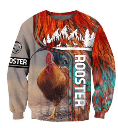 Premium Rooster 3D All Over Printed Unisex 32