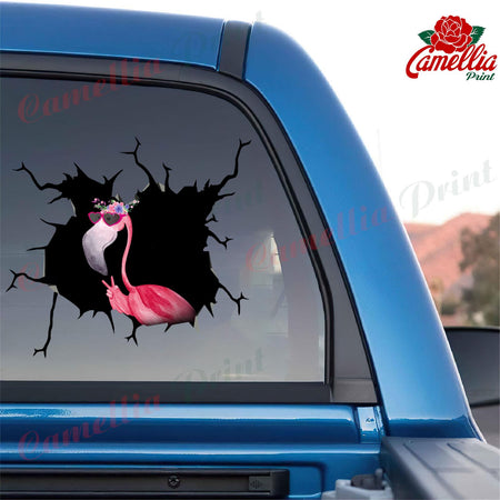 Funny Flamingo Decals For Walls The Cutest Waterproof Labels For Bottles Dog Memorial Gifts