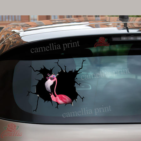 Funny Flamingo Duck Decal Humor Vinyl Stickers For Cars Father's Day Gifts