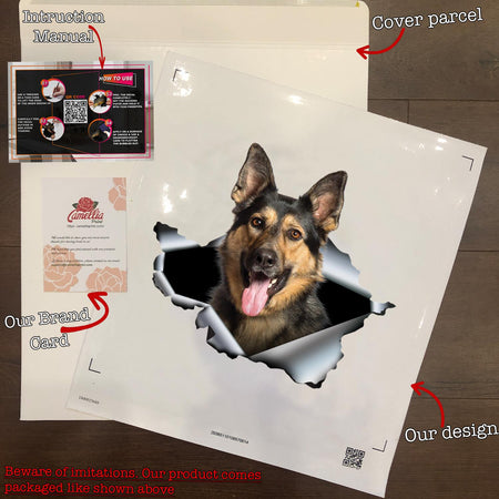 Funny German Shepherd Dad Decal Funny Dot Stickers Retirement Gifts For Men