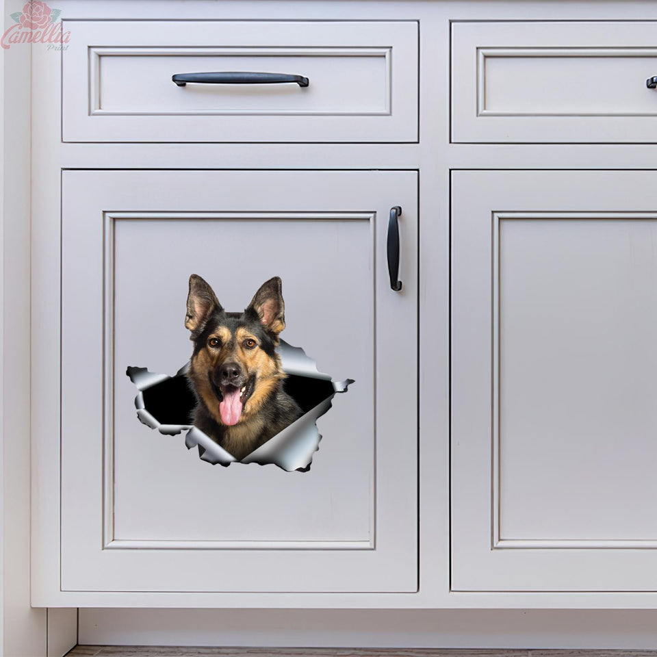 Funny German Shepherd Dad Decal Funny Dot Stickers Retirement Gifts For Men