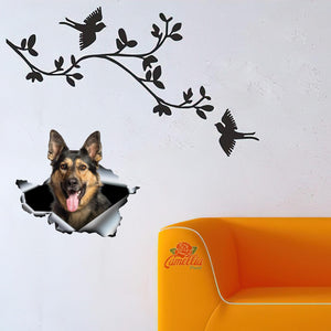 Funny German Shepherd Dad Decal Funny Dot Stickers Retirement Gifts For Men