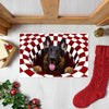 [sk0156-dom-lad] Doormat german shepherd DOGS CUTE Decorate The HOUSE - Camellia Print