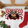 [sk0157-dom-lad] Doormat yorkshire terrier DOGS CUTE Decorate The HOUSE - Camellia Print