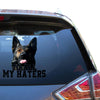 Funny German Shepherd To All My Haters Decal For Car Window Lovable Custom Stickers Gift Ideas For Girlfriend