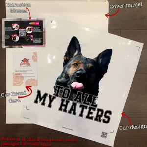 Funny German Shepherd To All My Haters Decal For Car Window Lovable Custom Stickers Gift Ideas For Girlfriend