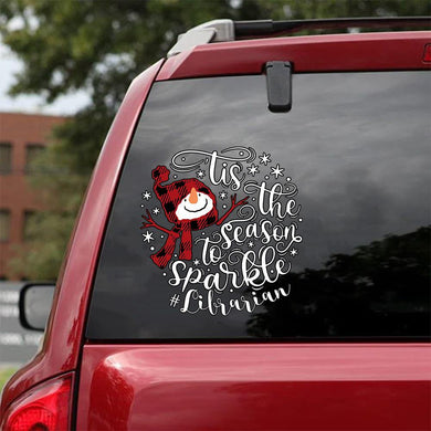 [sk0250-snf-tnt] Teacher Car Sticker Lover - Camellia Print