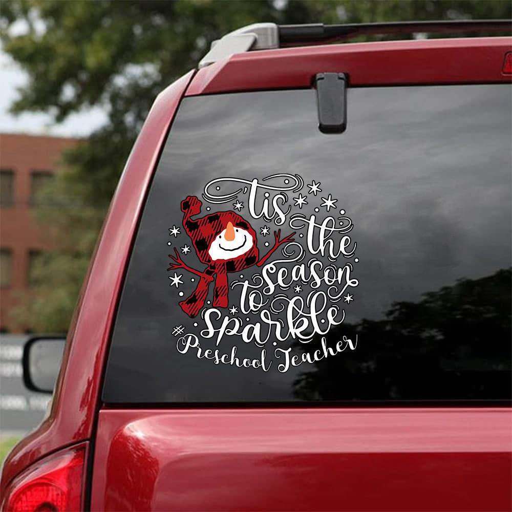 [sk0254-snf-tnt] Teacher Car Sticker Lover - Camellia Print