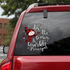 [sk0255-snf-tnt] Teacher Car Sticker Lover - Camellia Print