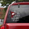 [sk0256-snf-tnt] Teacher Car Sticker Lover - Camellia Print