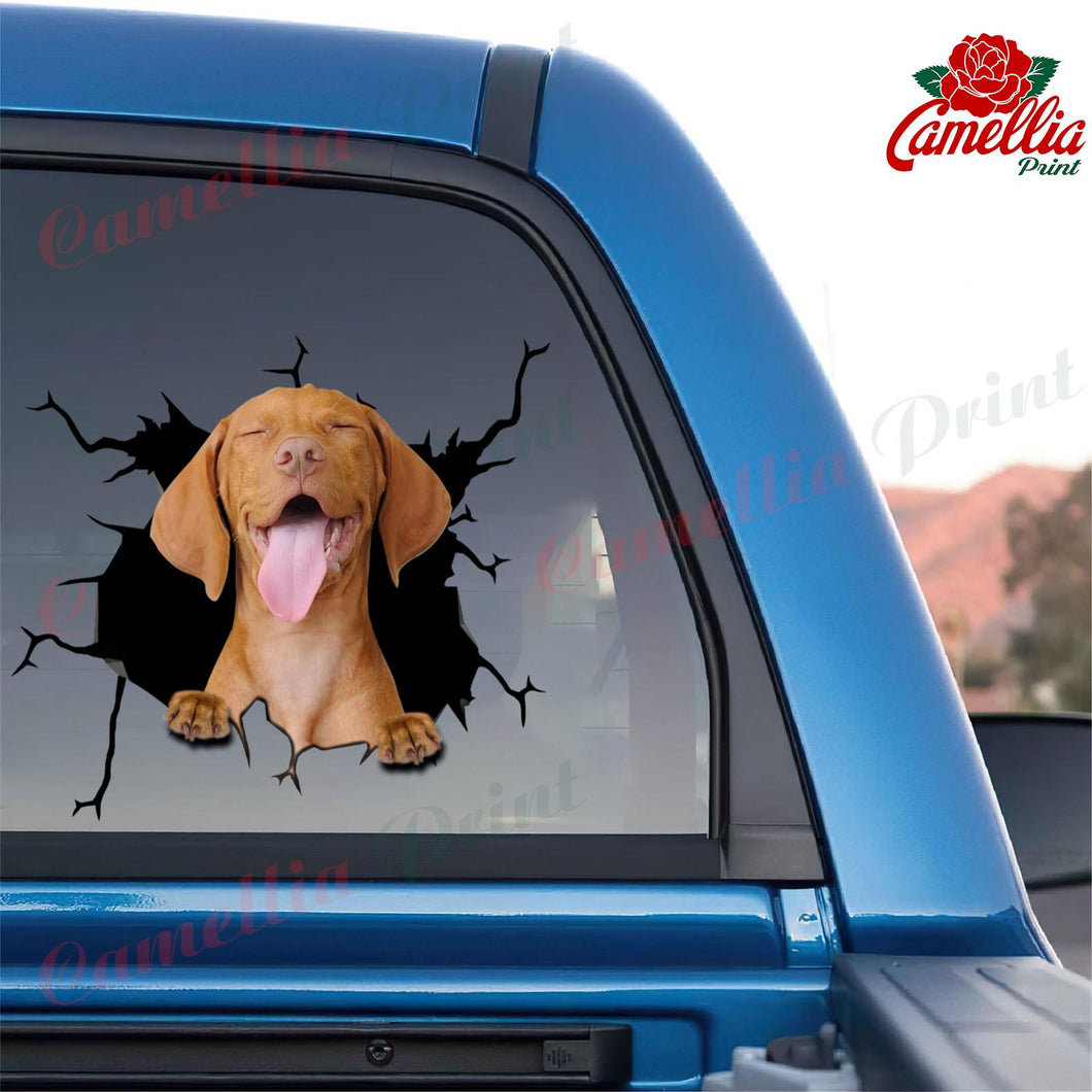 Vizsla Crack Stickers Custom Your Cute Dot Stickers Best Mother's Day Gifts 2021