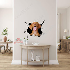 Vizsla Crack Stickers Custom Your Cute Dot Stickers Best Mother's Day Gifts 2021