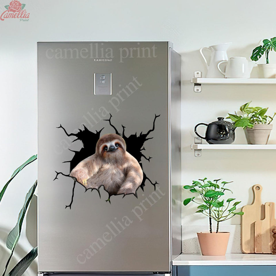 Sloth Crack Stickers Custom Cool Funny Vinyl Car Decals Stickers Christmas Gifts For Boyfriend
