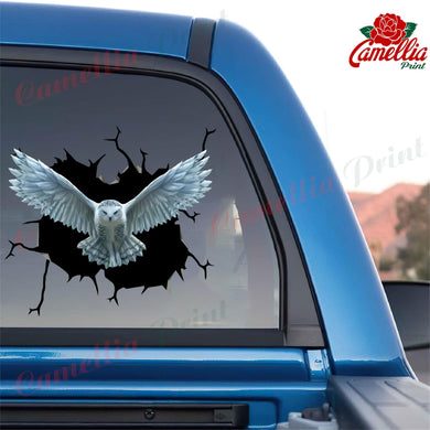 Owl Crack Decals For Walls Funny Jokes Custom Vinyl Decals Gardening Gifts